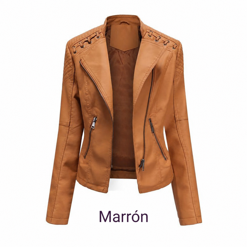Luna | Chaqueta de cuero sintético para mujer