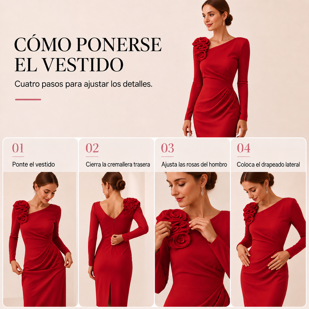 Cómo ponerse el vestido midi