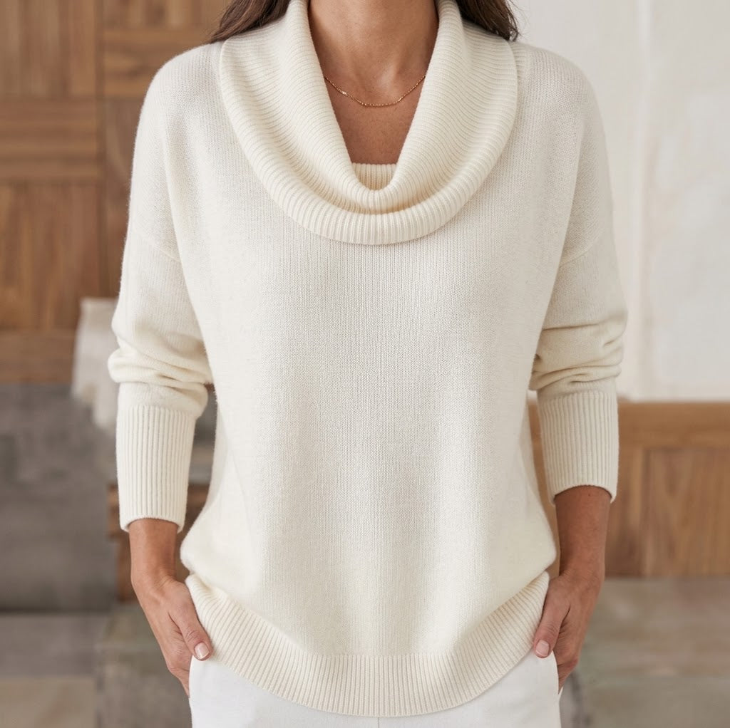 Ayla |  Jersey de cuello vuelto elegante y cómodo para mujer