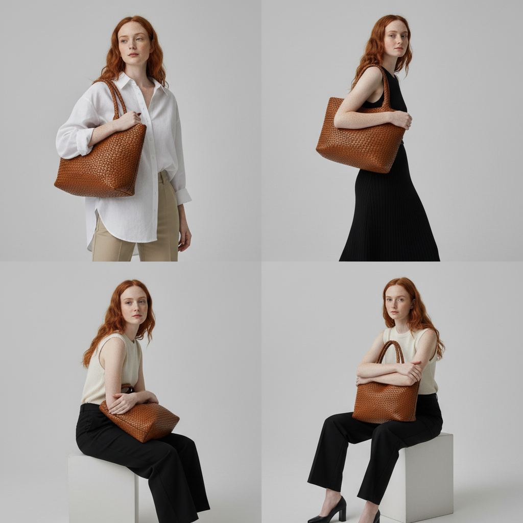 BOLSO TOTE DE CUERO HECHO A MANO