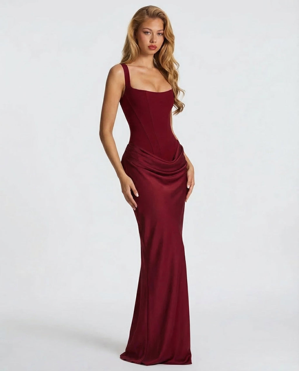 SOFÍA | VESTIDO MAXI RELOJ DE ARENA