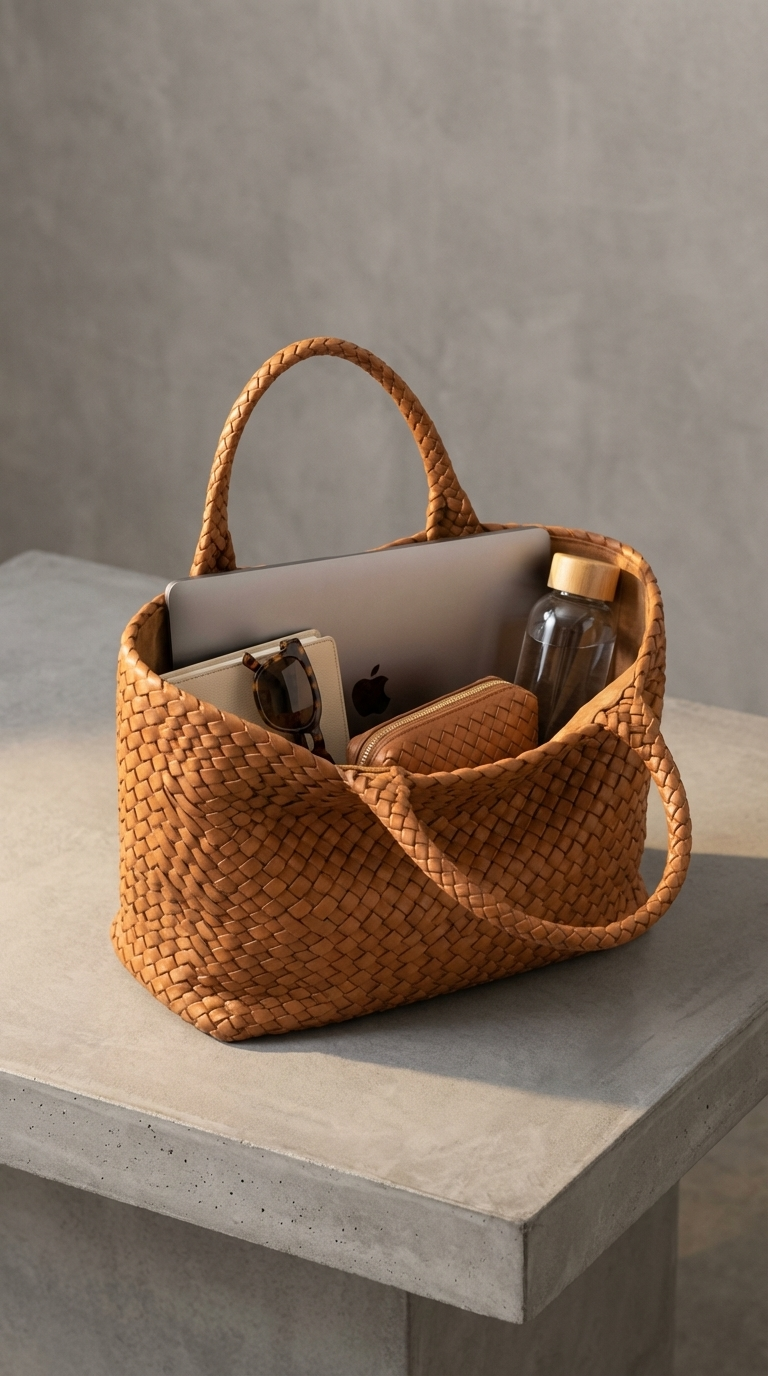 BOLSO TOTE DE CUERO HECHO A MANO