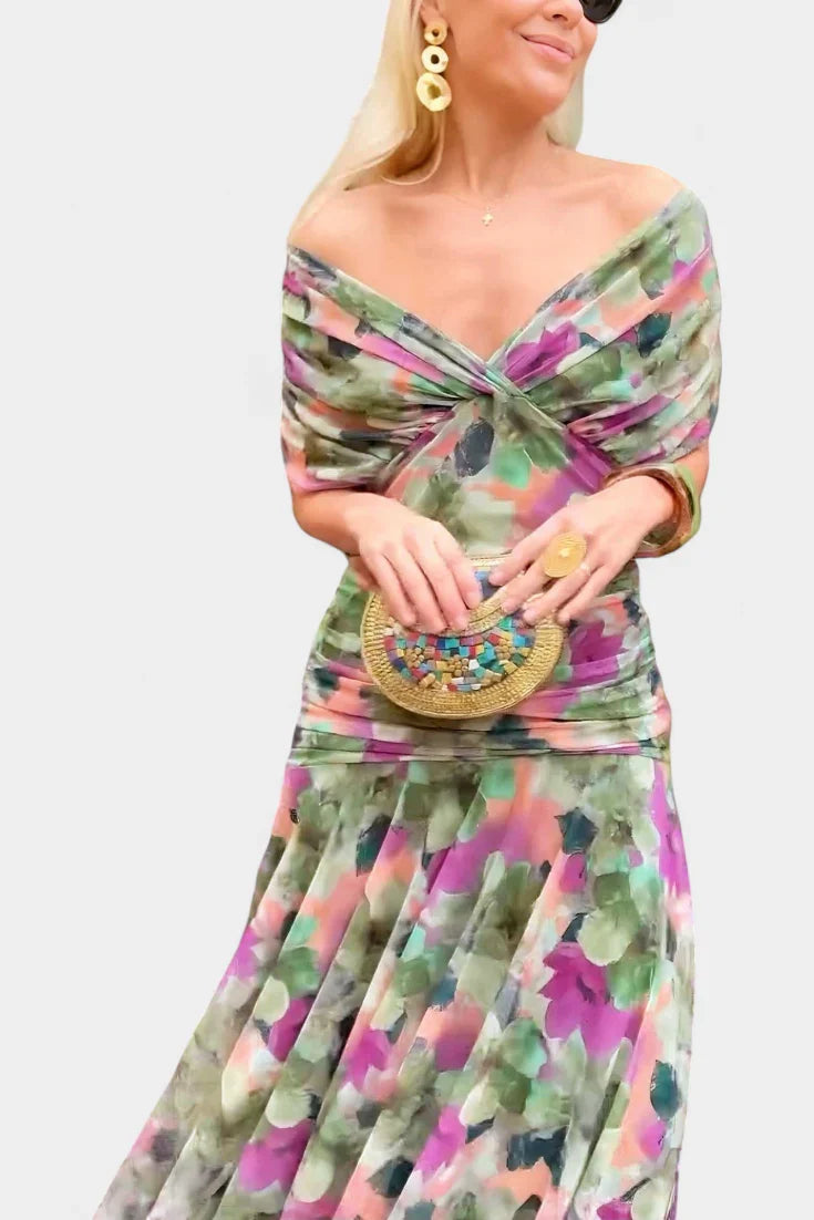 Vestido floral de elegancia ligera