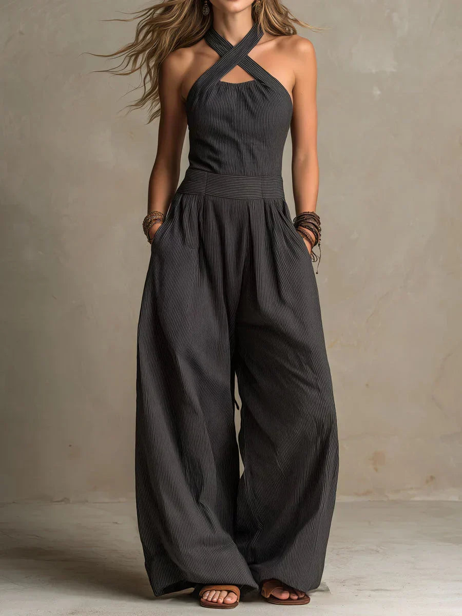 Mono Fluido con Escote Halter