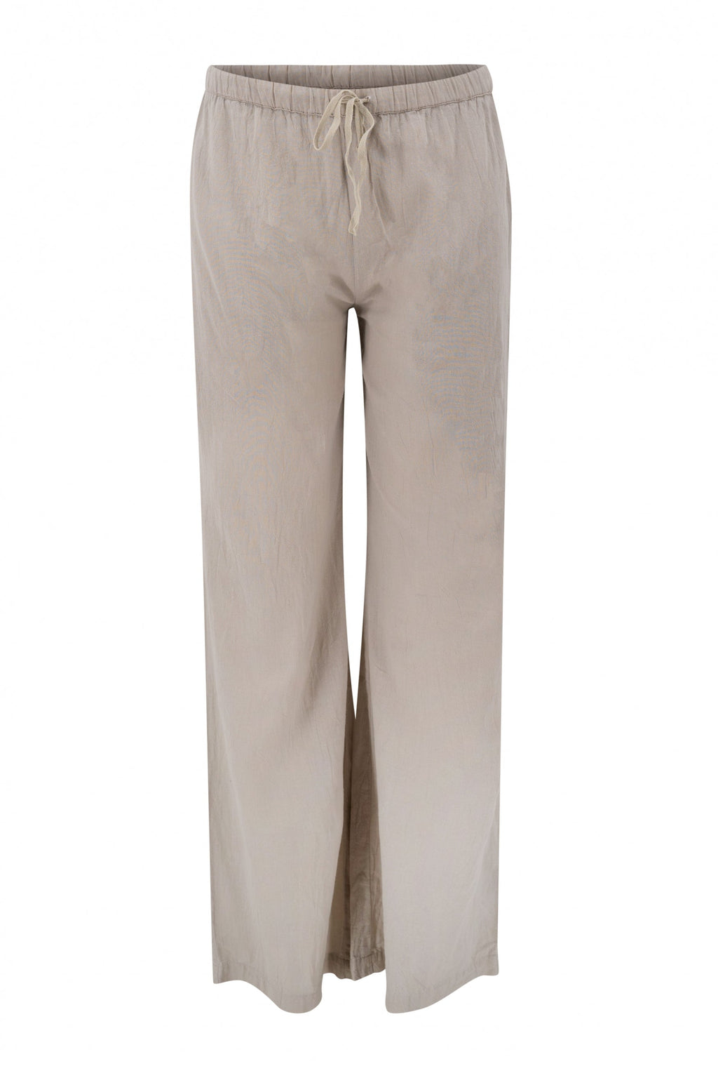 Pantalón Agar bordado taupe claro, vista frontal