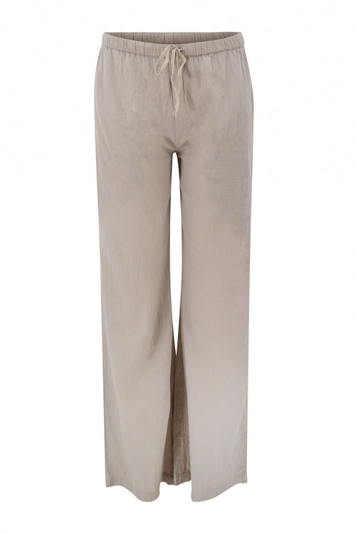 Pantalón Agar bordado taupe claro, vista frontal