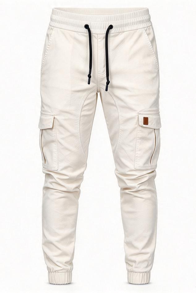 Luis | Pantalón jogger cargo liso para hombre