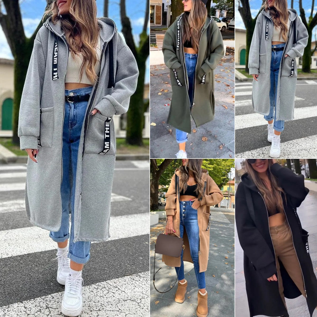 Victoria | Abrigo tipo sudadera con capucha y corte oversize para mujer