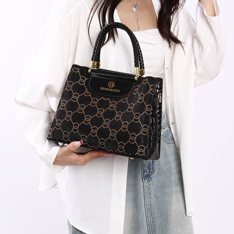 Luna | Bolso de mano de lujo de 3 compartimentos para mujer con correa de hombro