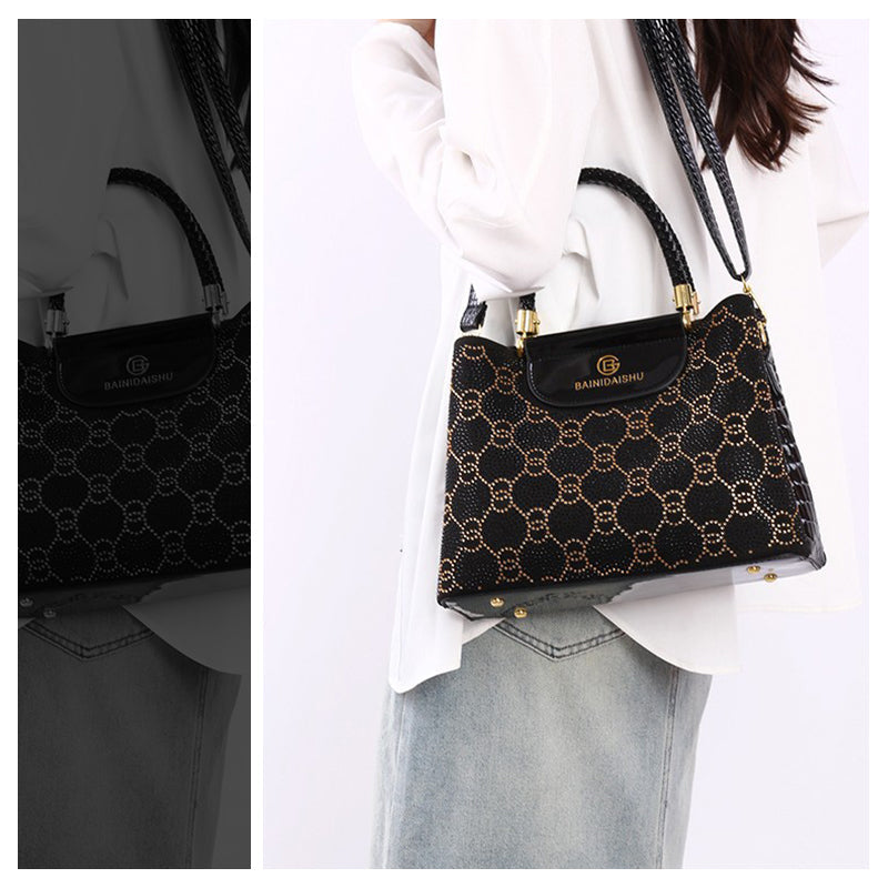 Luna | Bolso de mano de lujo de 3 compartimentos para mujer con correa de hombro