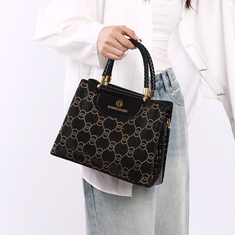 Luna | Bolso de mano de lujo de 3 compartimentos para mujer con correa de hombro