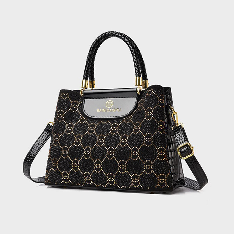 Luna | Bolso de mano de lujo de 3 compartimentos para mujer con correa de hombro