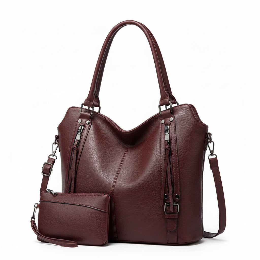 Gioia| Shopper para mujer de cuero PU – Versátil, con prácticos compartimentos.