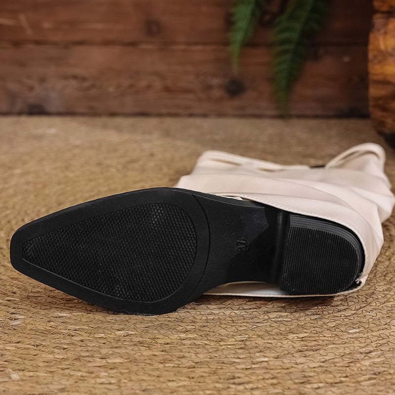 Teresa | Botas de alta calidad para mujer – Botas holgadas hasta la rodilla con suela chunky
