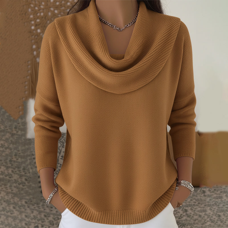 Ayla |  Jersey de cuello vuelto elegante y cómodo para mujer