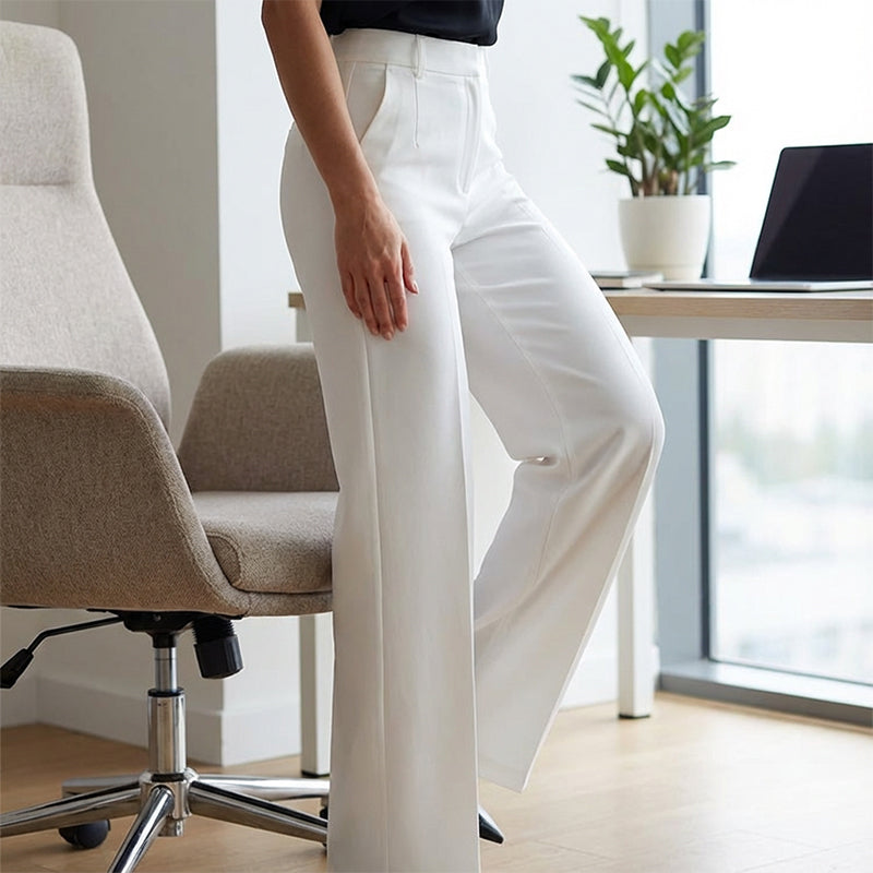 Leire | Pantalón de Vestir Mujer de Pierna Ancha – Elegante, Cómodo y Versátil.Oferta!!!