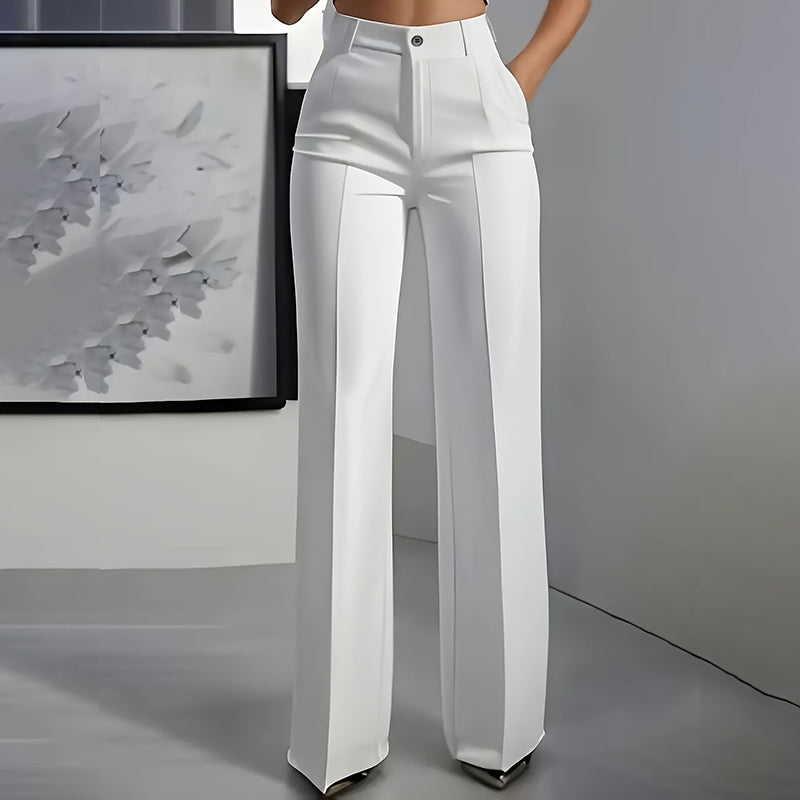 Leire | Pantalón de Vestir Mujer de Pierna Ancha – Elegante, Cómodo y Versátil.Oferta!!!