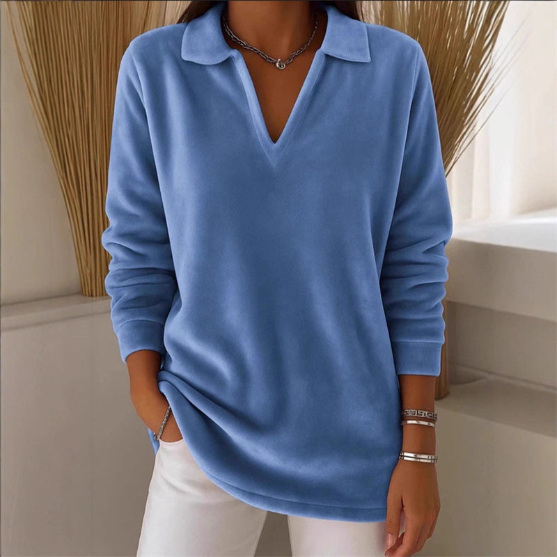 Elara | Jersey casual de mujer con manga larga y escote en V