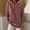 Elara | Jersey casual de mujer con manga larga y escote en V