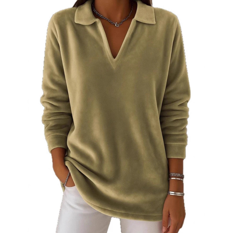 Elara | Jersey casual de mujer con manga larga y escote en V