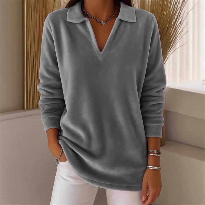 Elara | Jersey casual de mujer con manga larga y escote en V