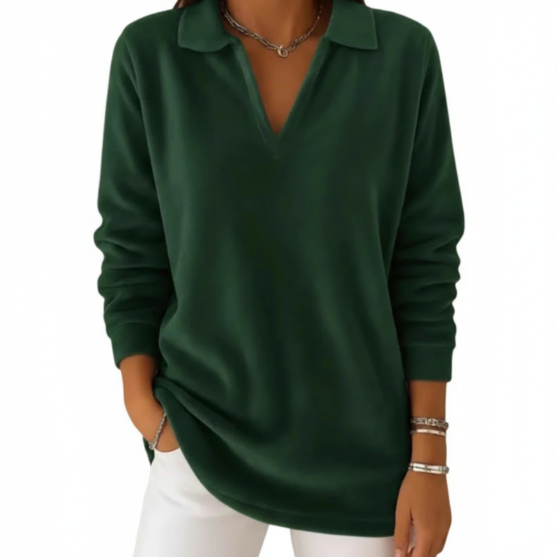 Elara | Jersey casual de mujer con manga larga y escote en V