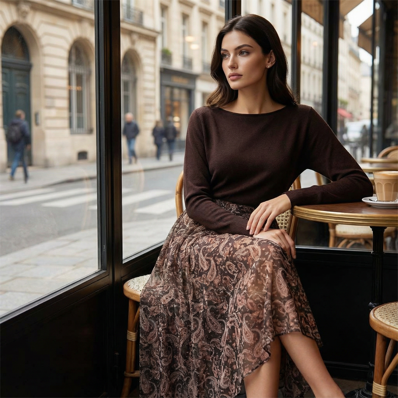 Vera | Conjunto Bohemio de Falda Fluida y Top