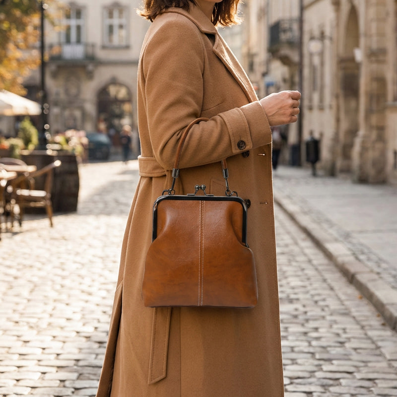 Aurora|Bolso con cierre de estilo vintage – diseño atemporal