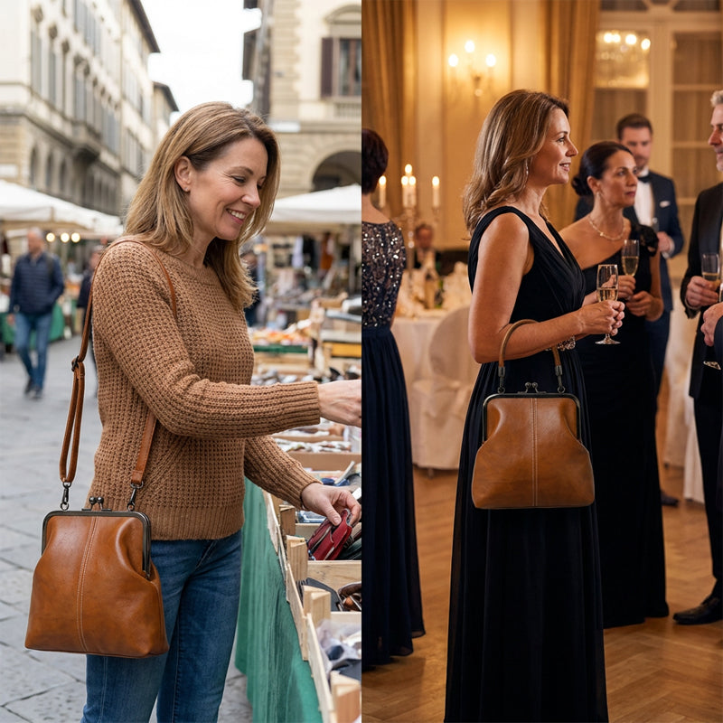 Aurora|Bolso con cierre de estilo vintage – diseño atemporal