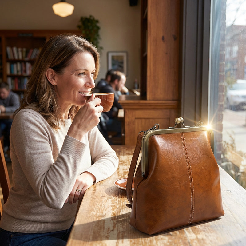 Aurora|Bolso con cierre de estilo vintage – diseño atemporal