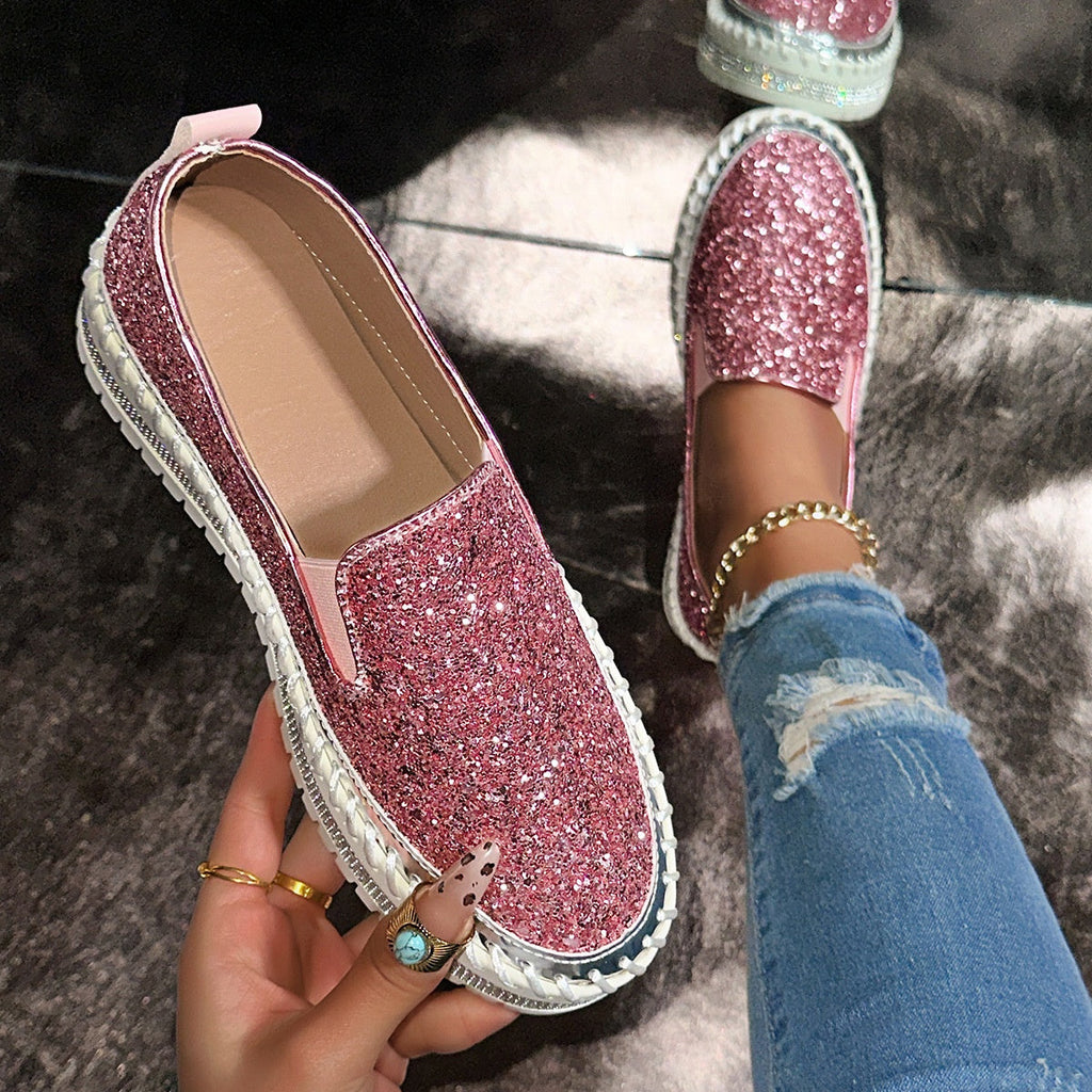 Viviana | Zapatos Slip-On Cómodos con Lentejuelas para Mujer