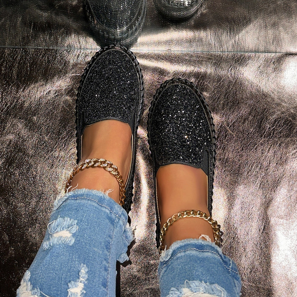 Viviana | Zapatos Slip-On Cómodos con Lentejuelas para Mujer