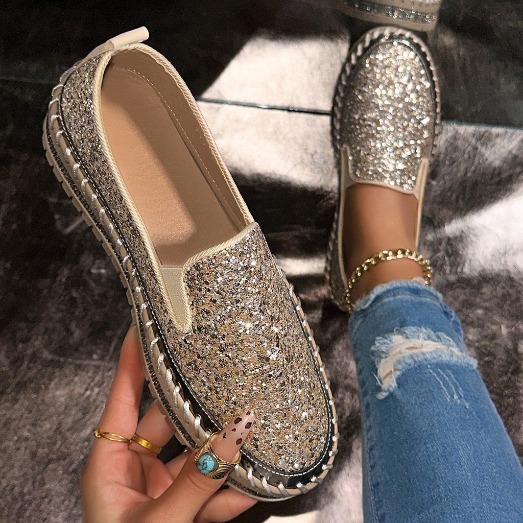Viviana | Zapatos Slip-On Cómodos con Lentejuelas para Mujer