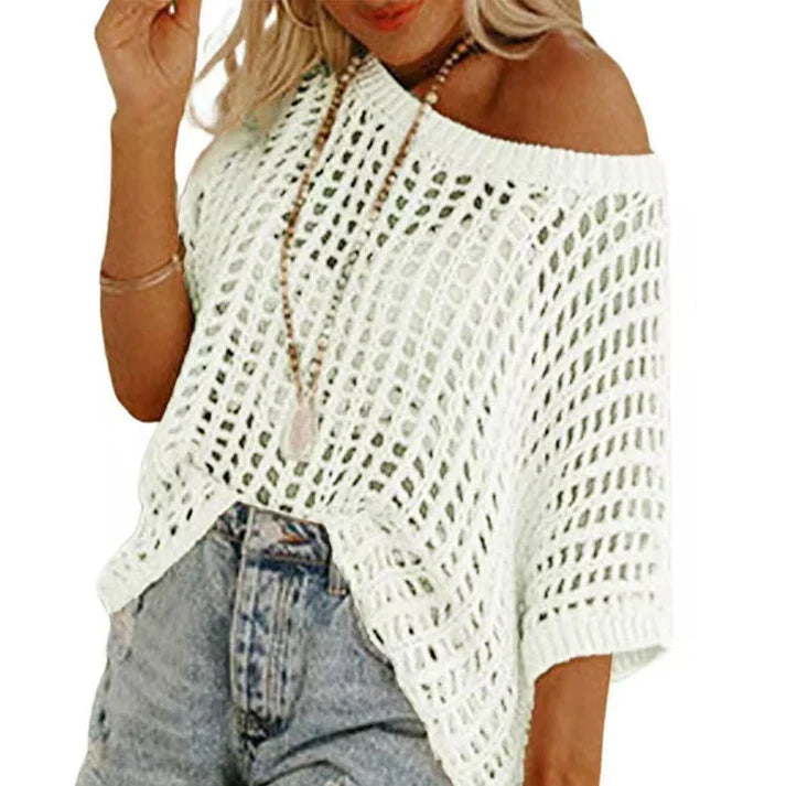 Noa - Jersey de verano de punto calado casual