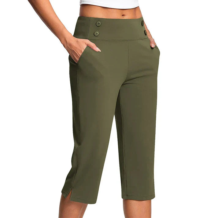 Pantalones de yoga elegantes con efecto moldeador