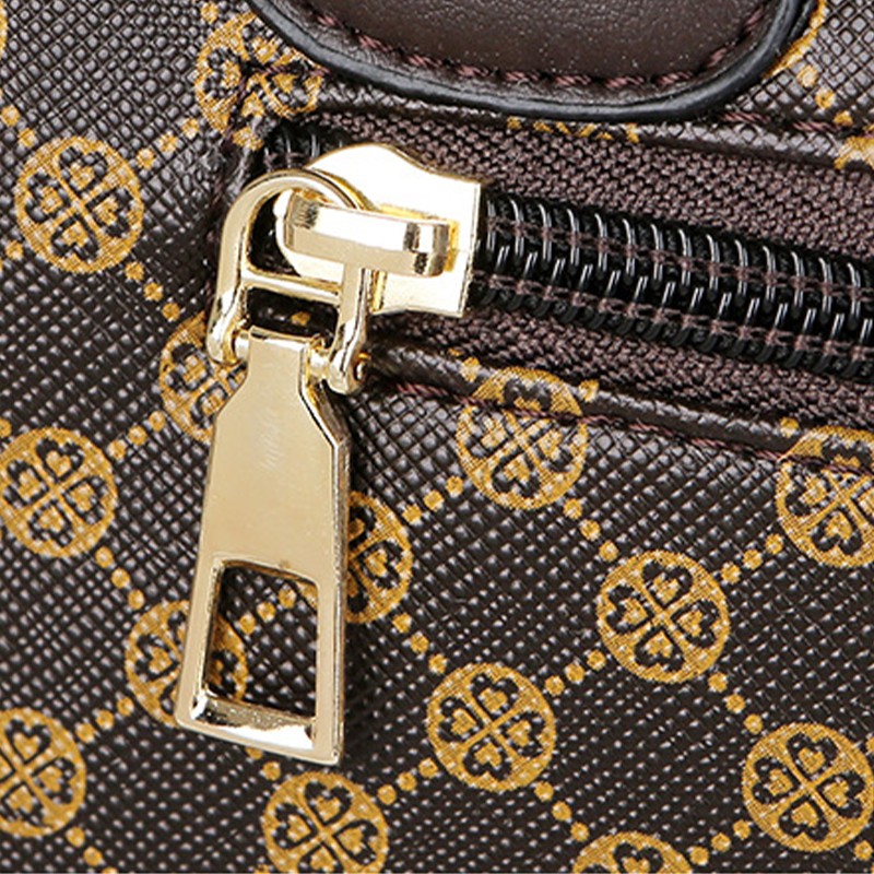 Uxue | Elegante set de bolsos 6 en 1 con estampado, versátiles bolsos de hombro, bandolera y de mano