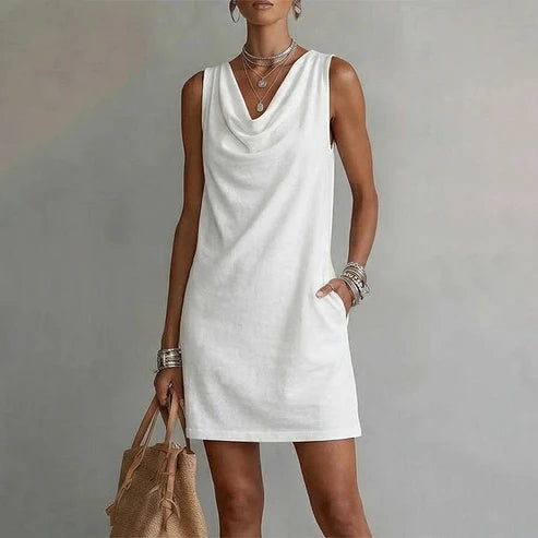 Sonia - vestido ajustado con cuello holgado