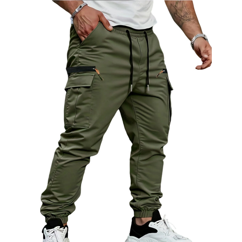 Nicolas | Pantalones jogger casuales para hombre con múltiples bolsillos – Cómodos y elásticos