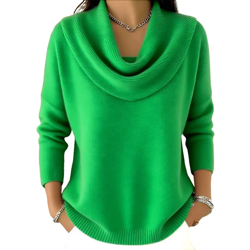 Kaia | Jersey de lentejuelas con cuello elegante – suave y abrigado