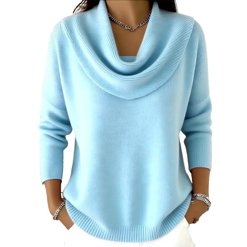 Kaia | Jersey de lentejuelas con cuello elegante – suave y abrigado