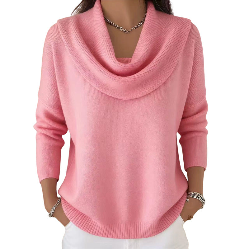 Kaia | Jersey de lentejuelas con cuello elegante – suave y abrigado