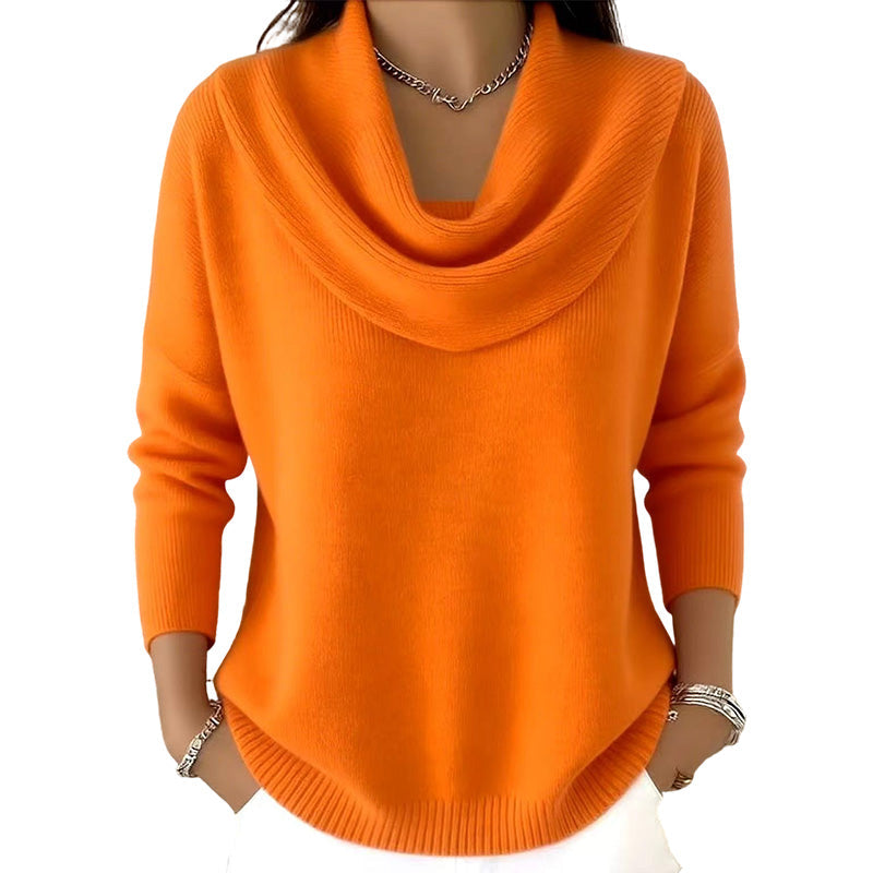Kaia | Jersey de lentejuelas con cuello elegante – suave y abrigado