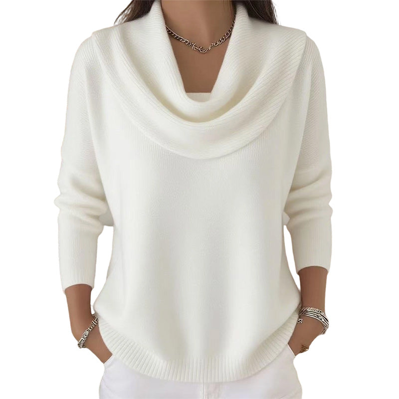 Kaia | Jersey de lentejuelas con cuello elegante – suave y abrigado