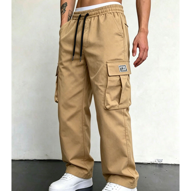 Ivan | Pantalones cargo para hombre de corte holgado- Cómodos, versátiles y con múltiples bolsillos