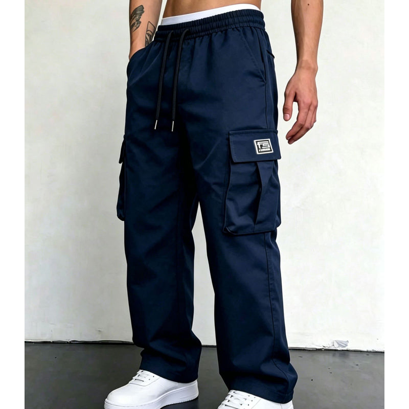 Ivan | Pantalones cargo para hombre de corte holgado- Cómodos, versátiles y con múltiples bolsillos