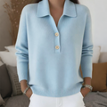 Alessia | Elegante jersey de punto con cuello de solapa para mujer
