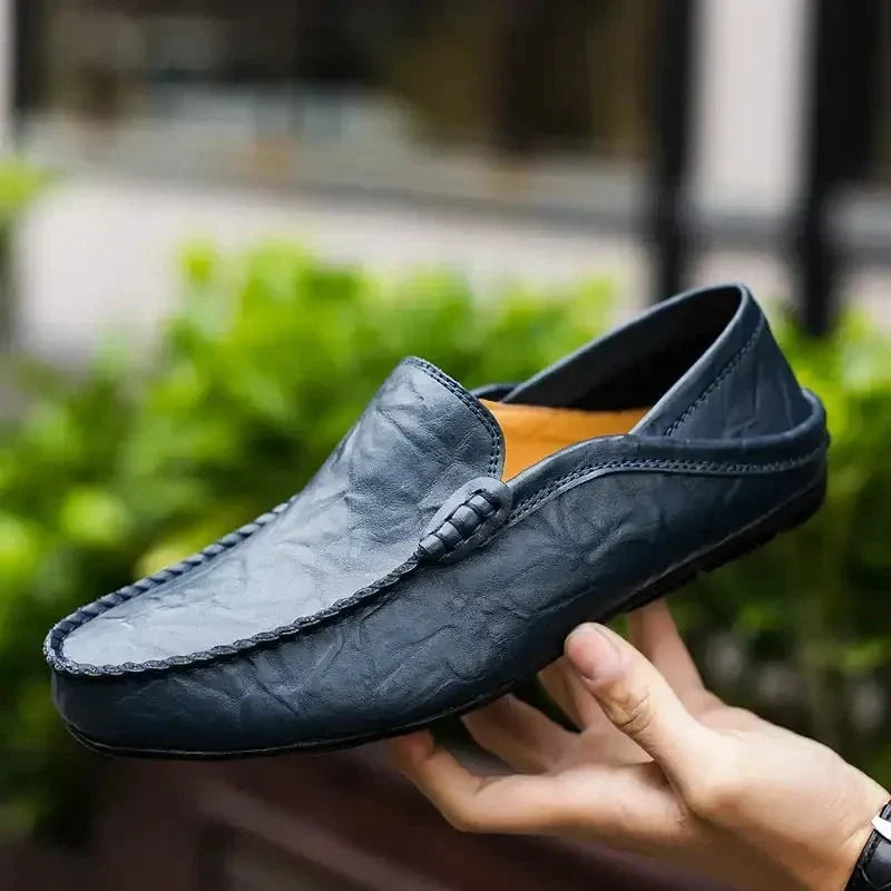 Bruno | Mocasines de cuero para hombre, hechos a mano al estilo milanés.