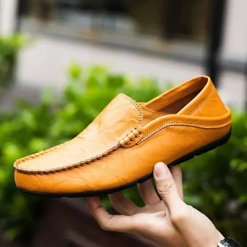 Bruno | Mocasines de cuero para hombre, hechos a mano al estilo milanés.