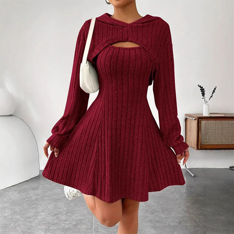 Diana | Vestido acanalado de mujer- estilo casual