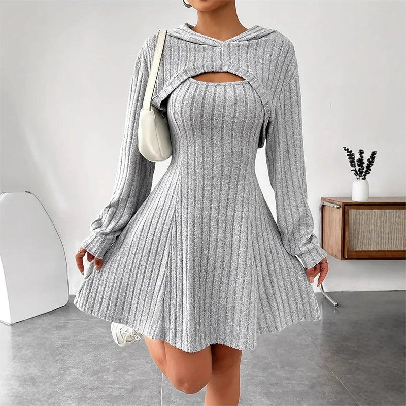 Diana | Vestido acanalado de mujer- estilo casual